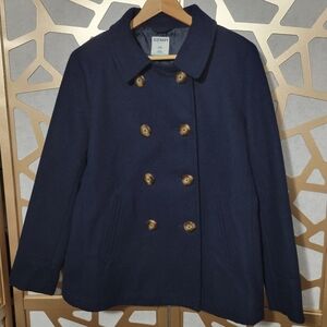 NWOT OLD NAVY Claasic Pea Coat In Navy Blue